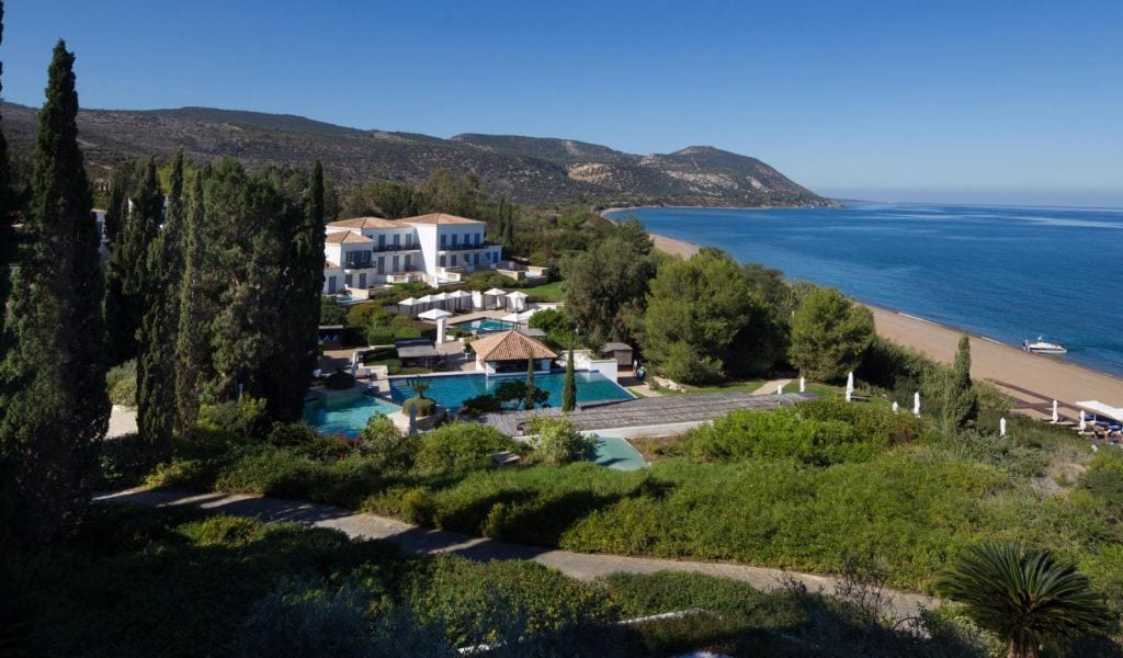 The coastline shared with the neighbouring Anassa hotel