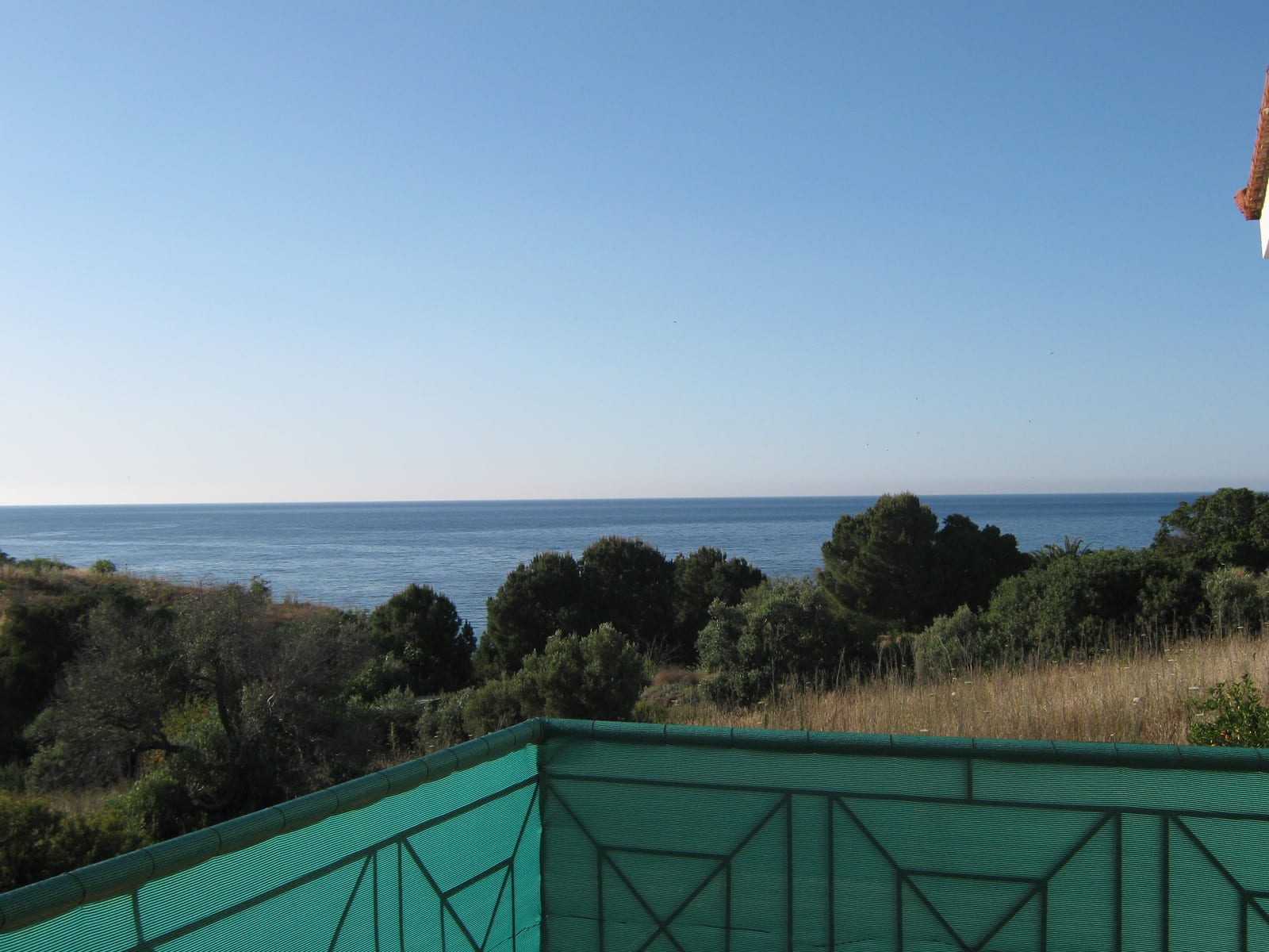 The view along the coast from one of the upstairs balconies